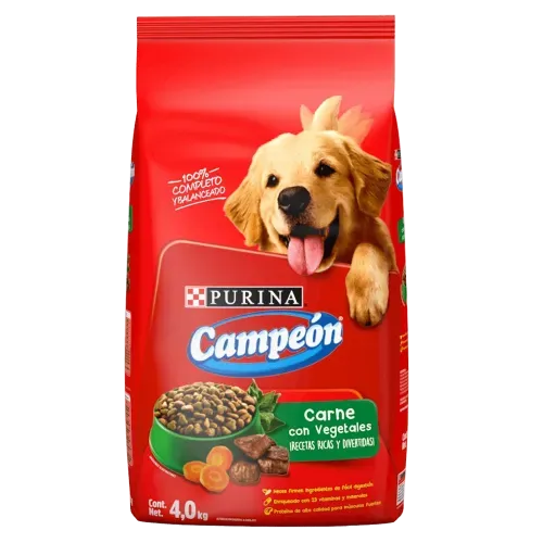 Alimento Seco Para Cachorro Carne Campeon 4 Kg