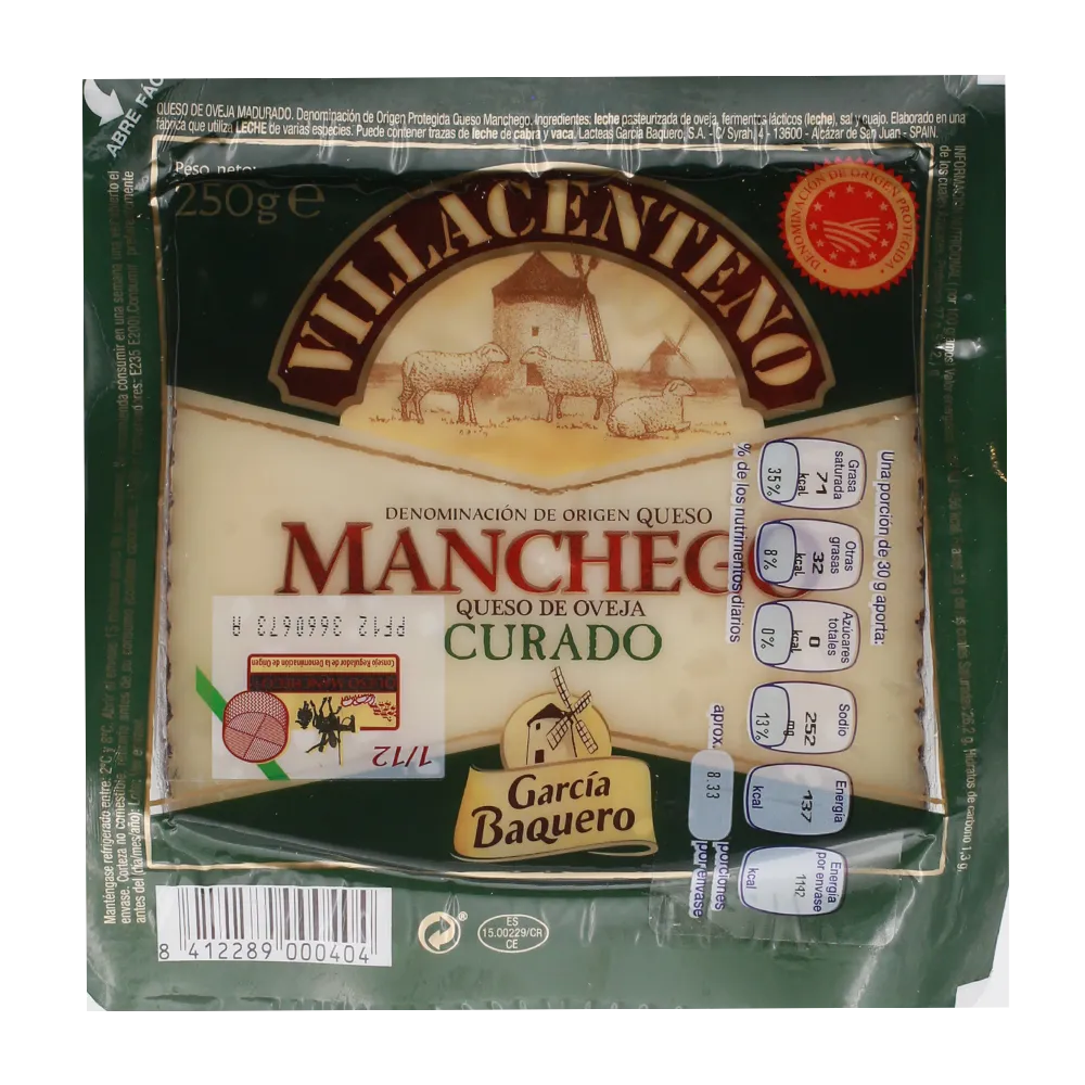 Queso Manchego Garcia Baquero 250 g