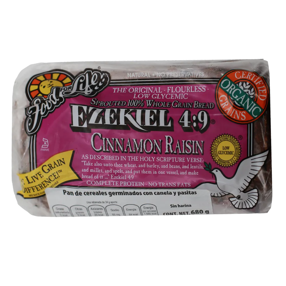Pan De Cereales Germinados Con Pasitas Y Canel Ezekiel 680 g