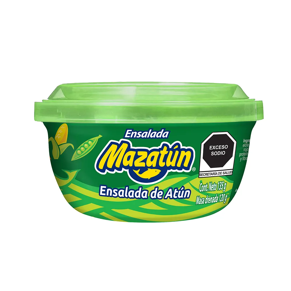 Atun Aleta Amarilla Cup Con Verduras Mazatun 135 g