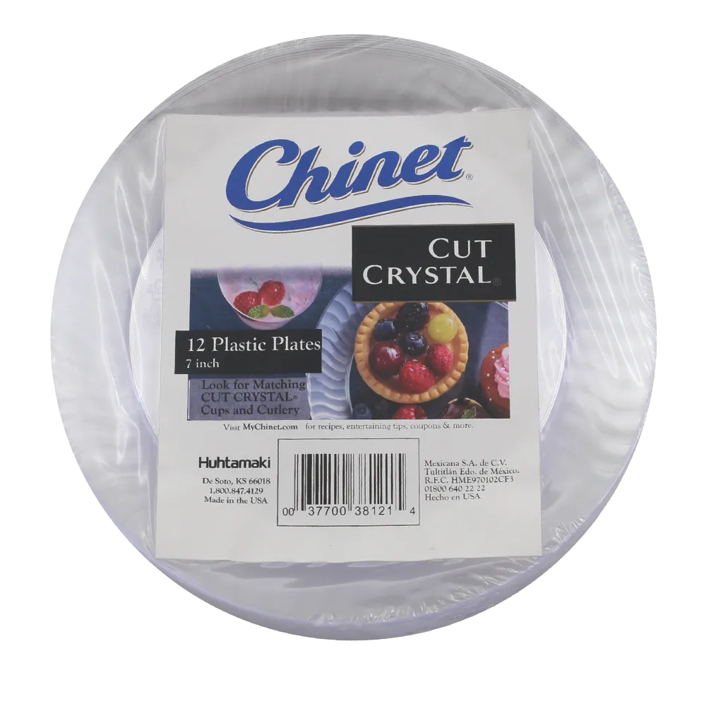 Plato 7 Crystal Chinet 12 Pza
