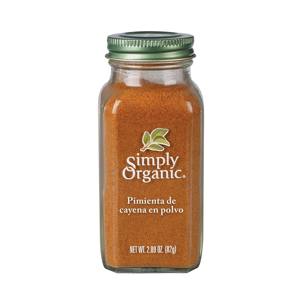 Pimienta Cayena Organica Frasco Simply Organic 82 g