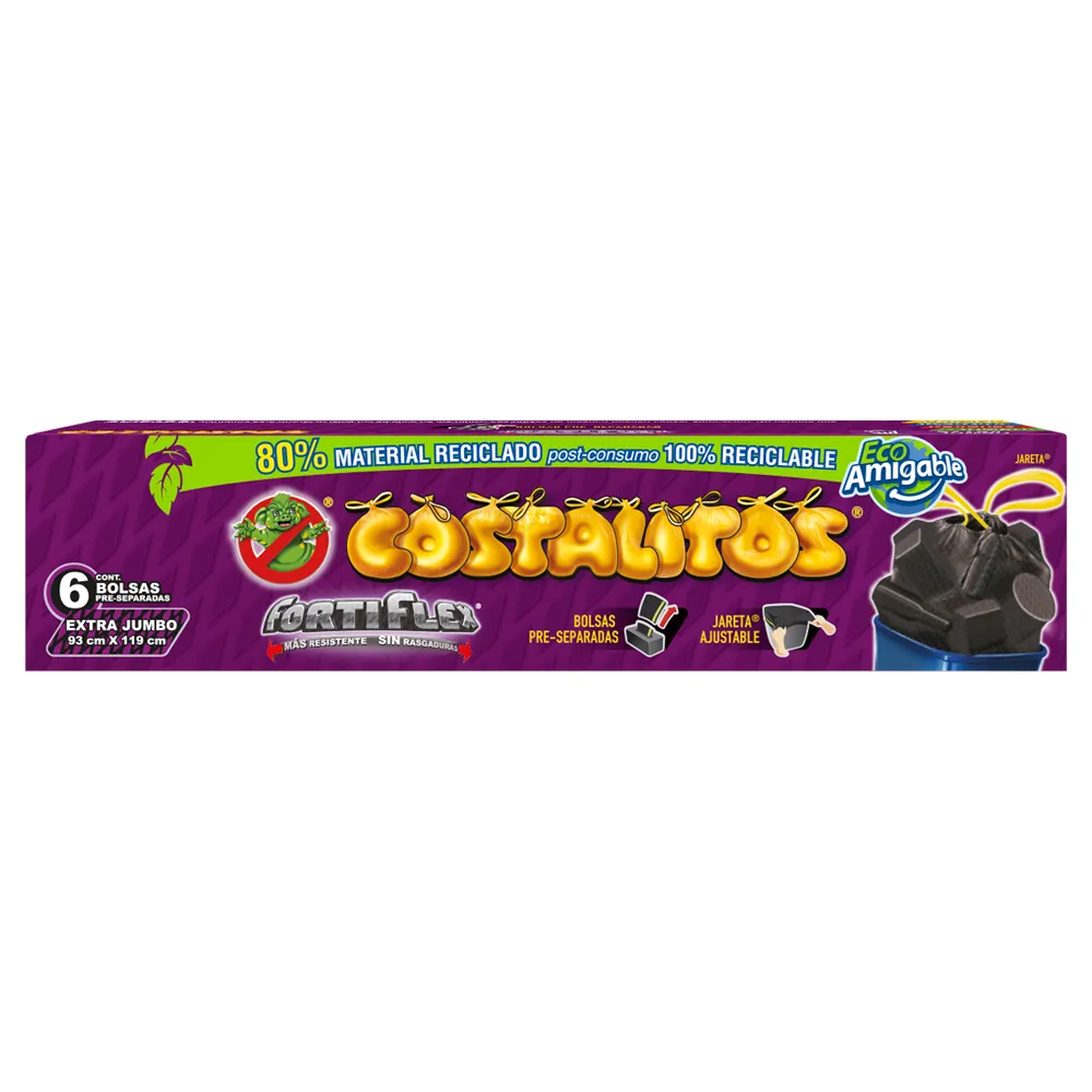 Bolsa Para Basura Con Jareta Ej 93X119 Ecologicas Costalitos 5 Pza