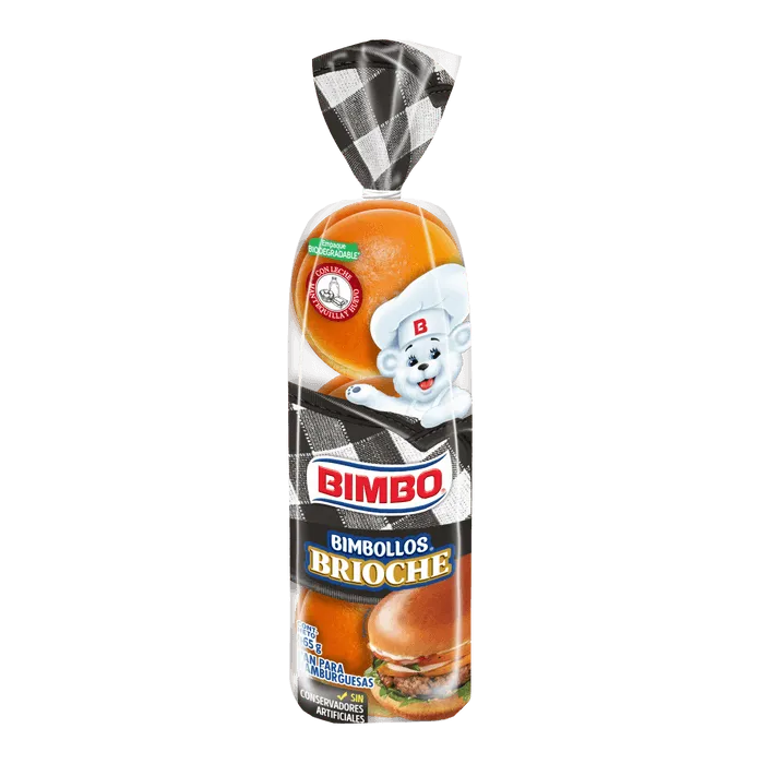 Pan Bimbollos Brioche Hamburguesa Bimbo 465 g