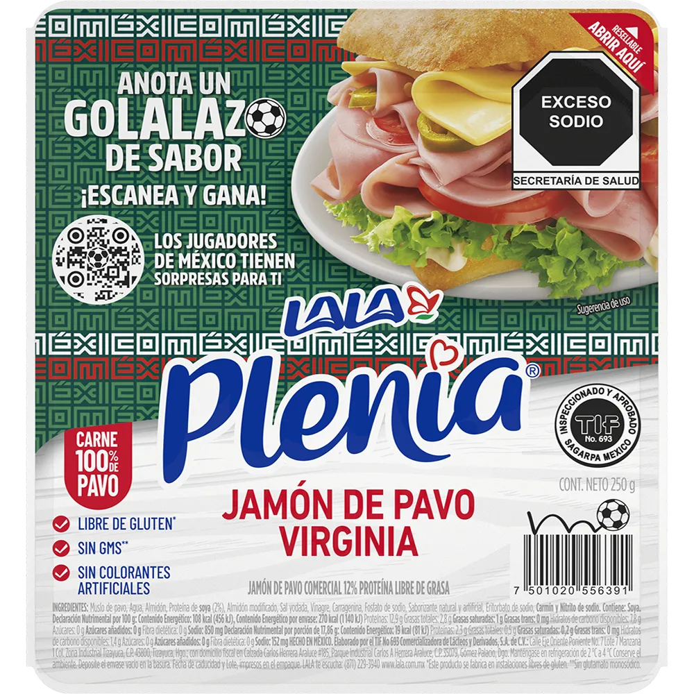Jamon Virginia De Pavo Plenia 250 Gr