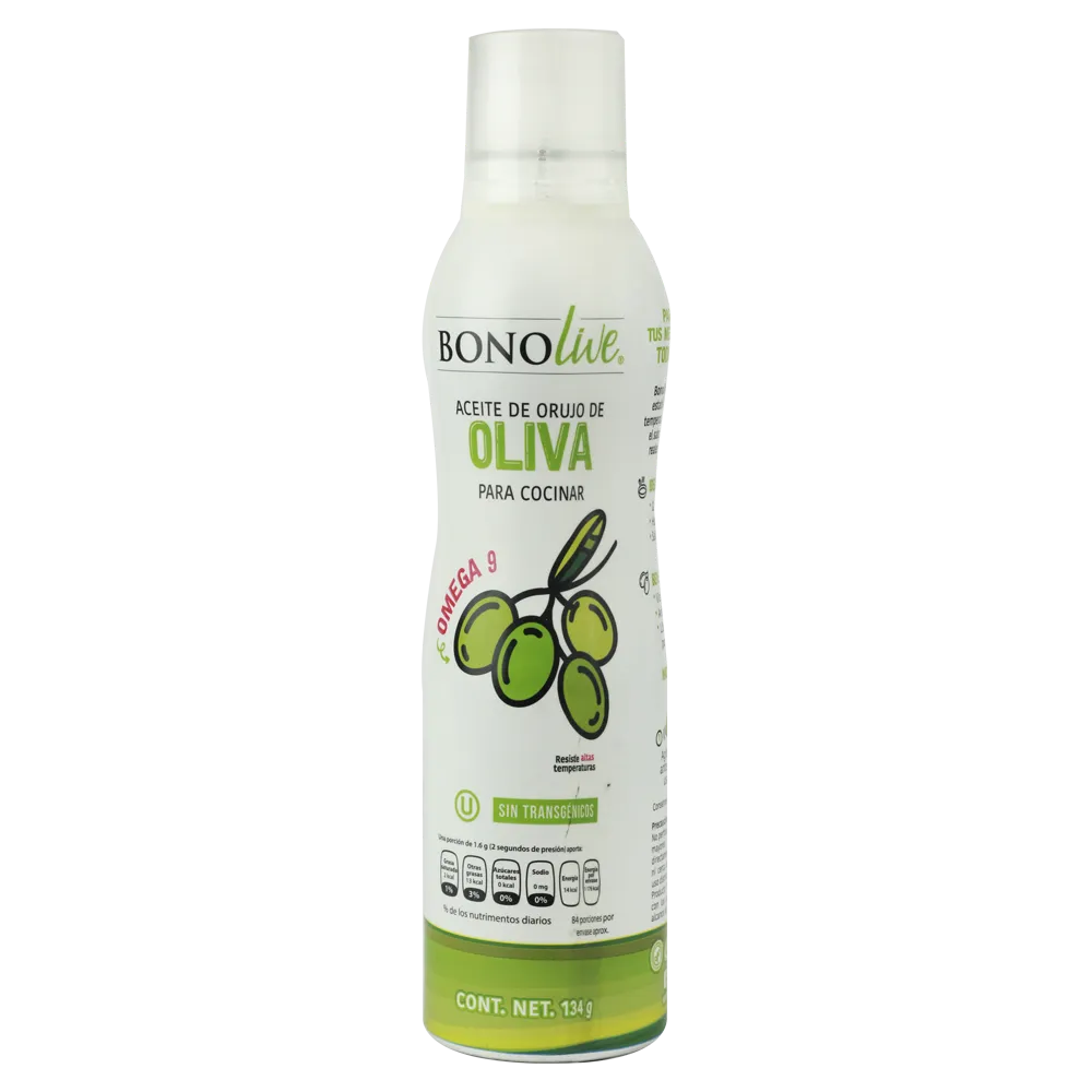 Aceite De Orujo De Oliva Para Cocinar Spray Bonolive 134 Gr