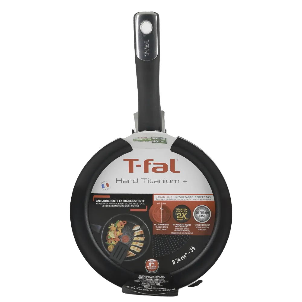 Sarten Comun M 24 Cm Hard Titanium Aluminio T-Fal 1 Pz