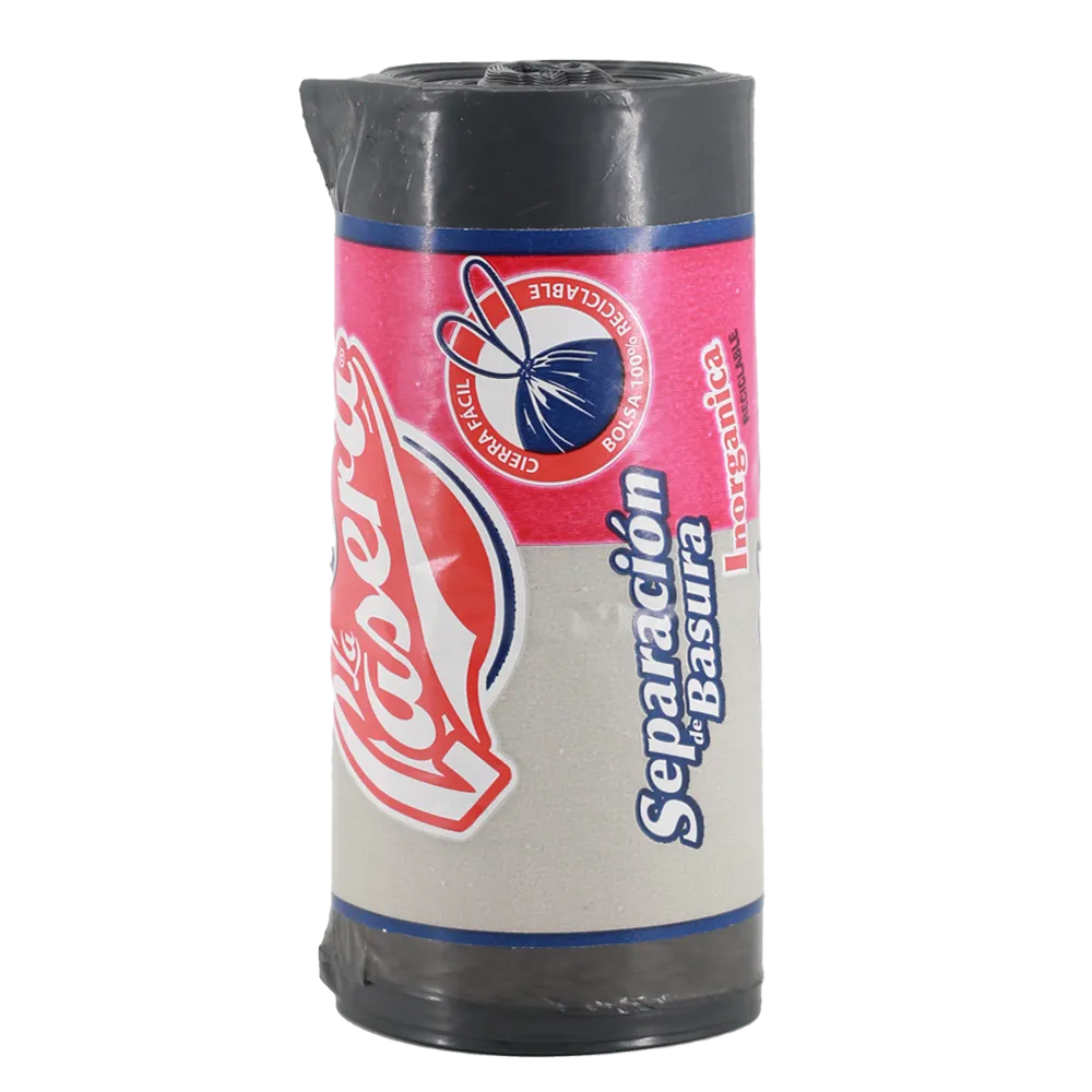 Bolsa Para Basura Inorganica Con Jareta Rollo M 50X60 Gris La Casera 21 Pza