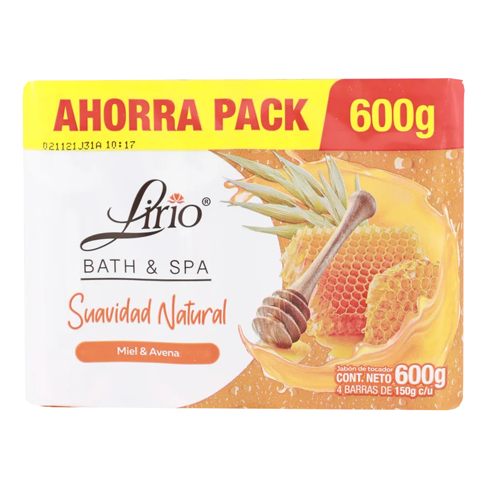 Jabon 4 Pack Avena Lirio 150 g