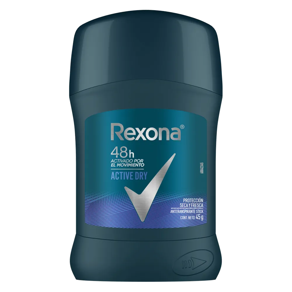 Antitranspirante en Barra Active Rexona Men 45 g