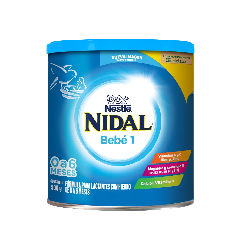 Formula Infantil 0 A 6 Meses Nidal 1 900 g