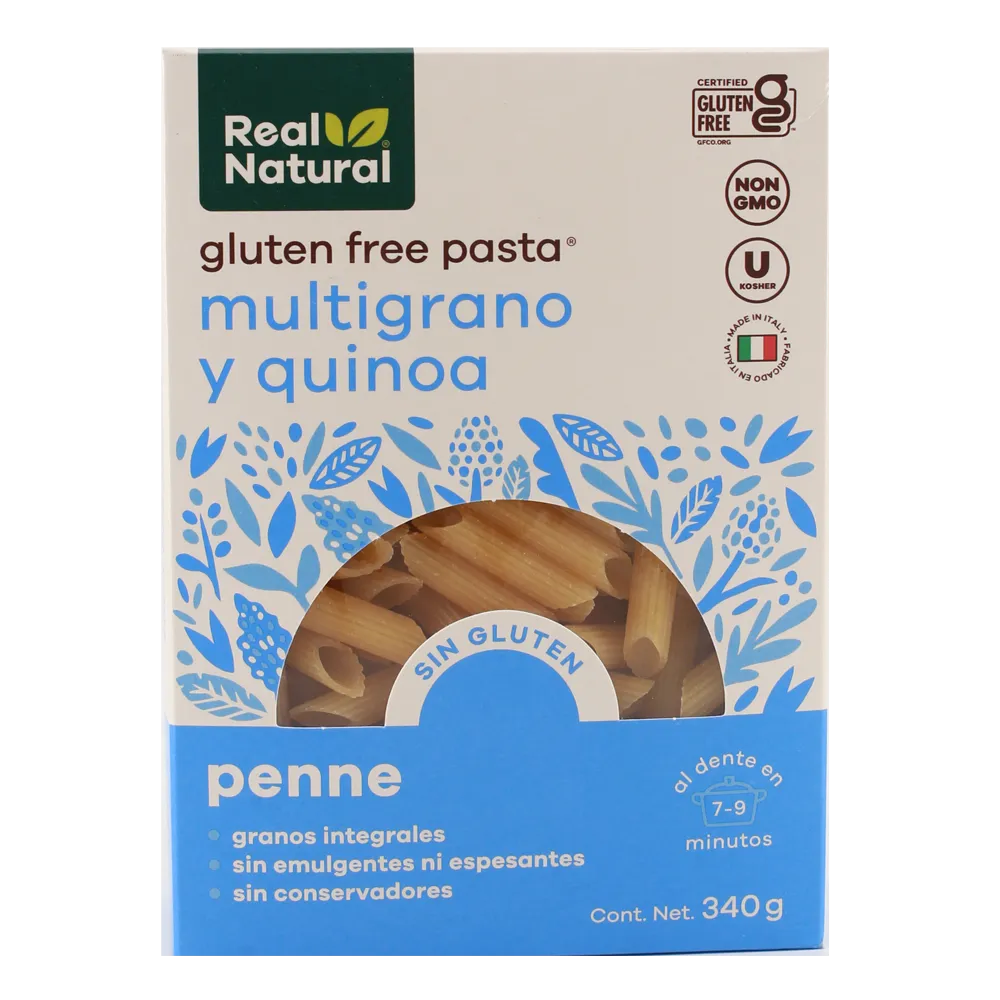 Pasta Penne Quinoa Y Multigrano Real Natural 340 g