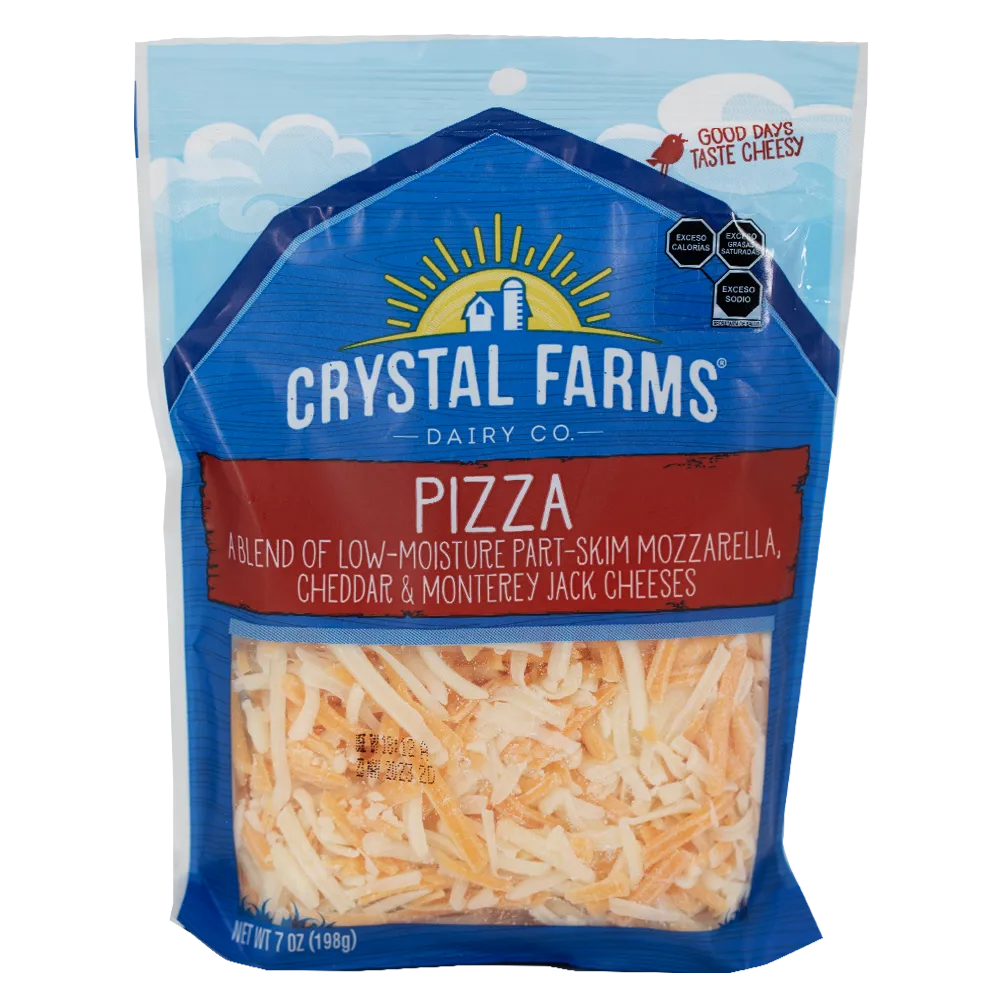 Queso Rallado Pizza Crystal Farms 198 g