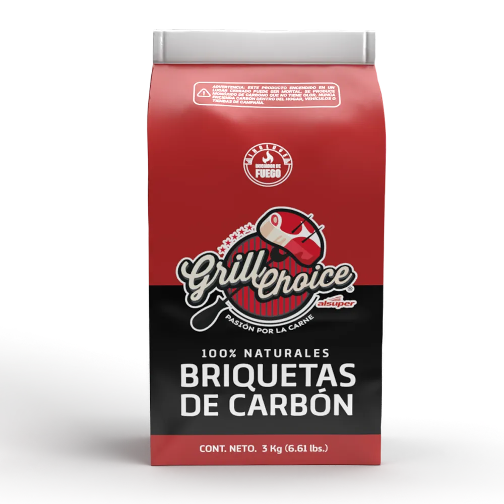 Briquetas De Carbon Grill Choice 3 Kg