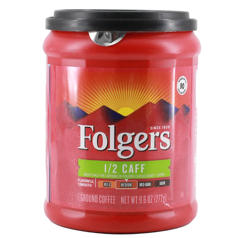 Cafe Molido Half And Half Caffeine Folgers 9.6 oz