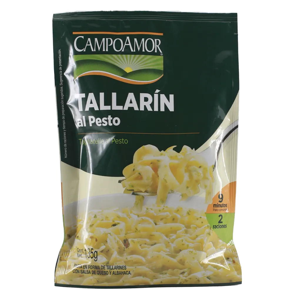 Pasta Tallarn Al Pesto Campo Amor 135 g