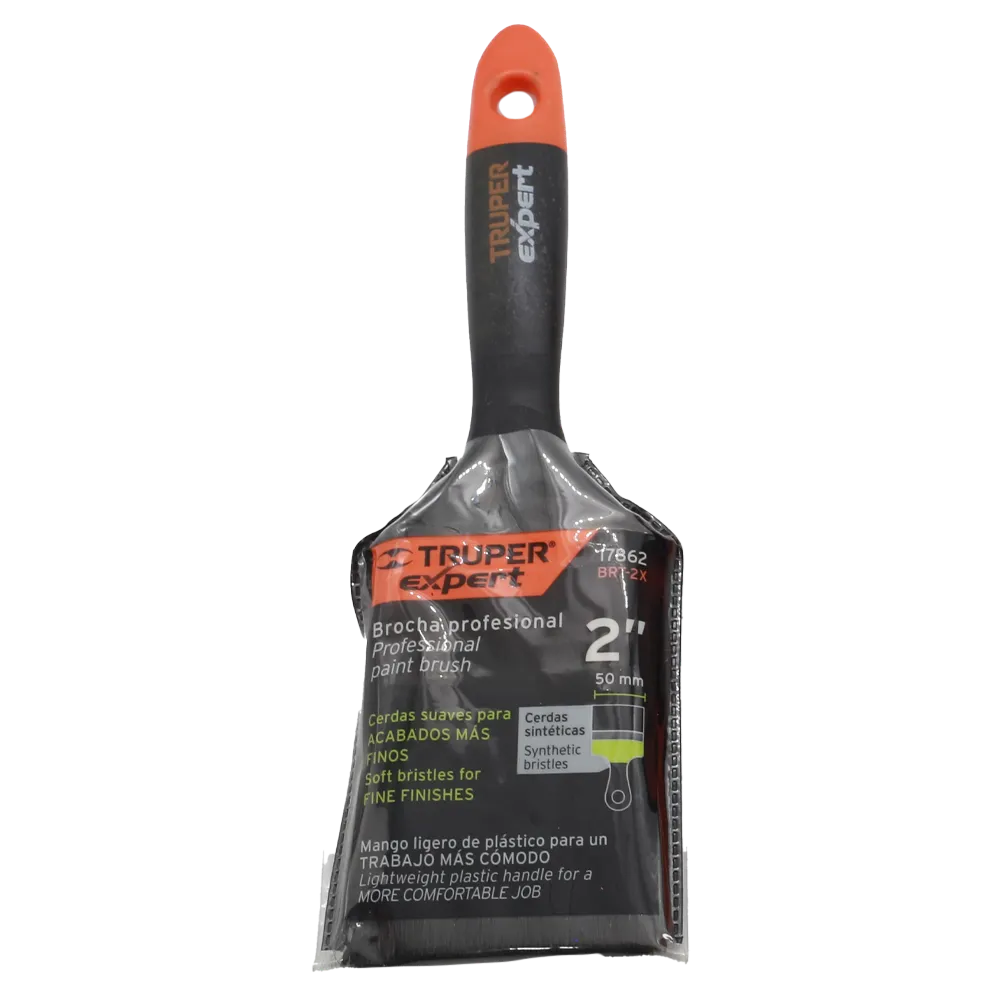 Brocha Profesional De 2" Mango De Plastico Truper 1 Pza