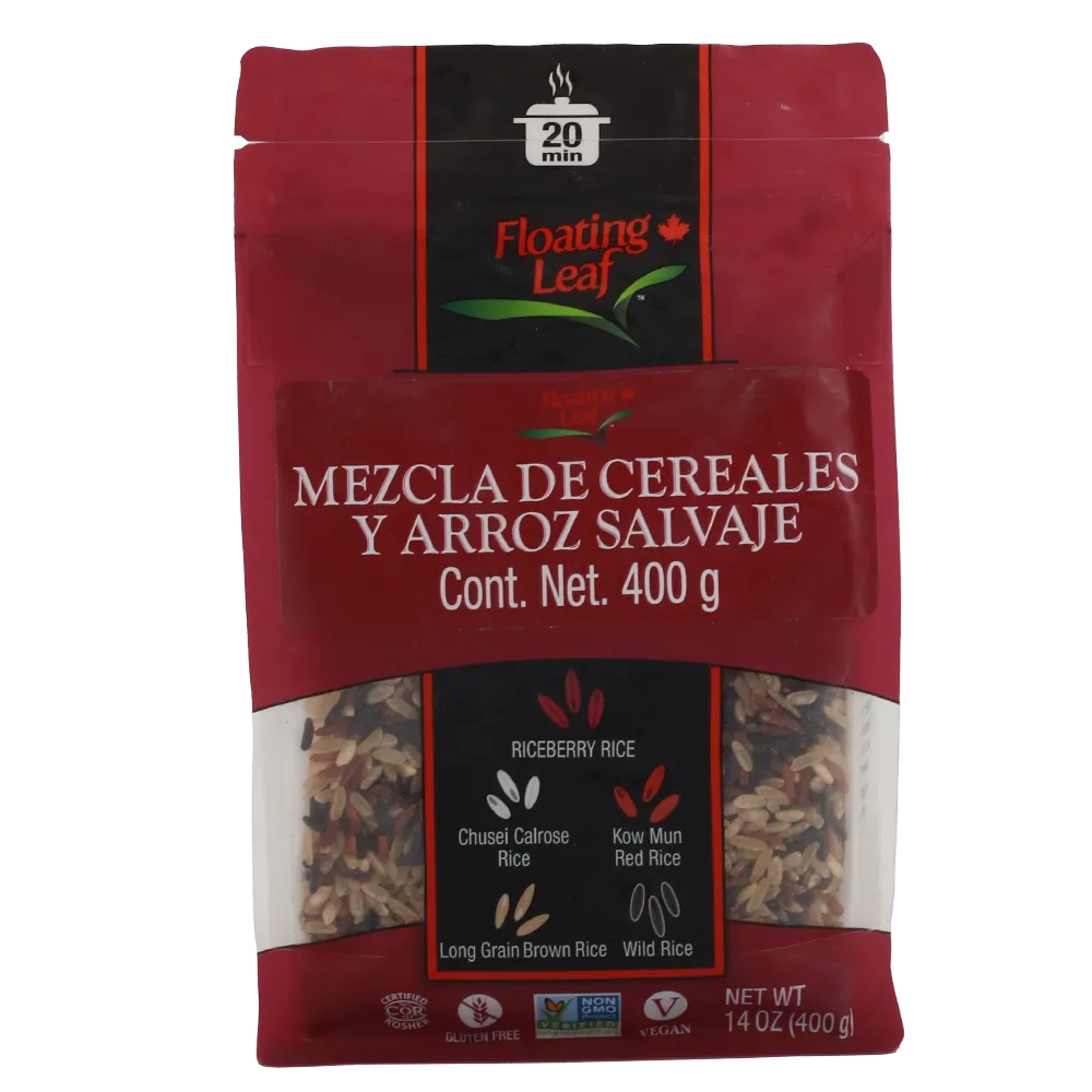 Mezcla De Cereales Y Arroz Salvaje Floating Leaf 400 g