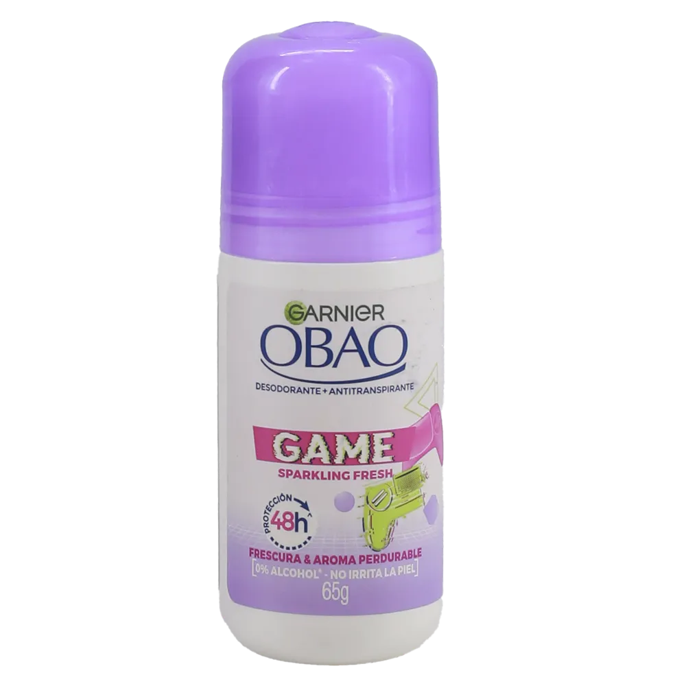 Desodorante+Antitranspirante Roll On Game Sparkling Fresh Obao 65 Gr