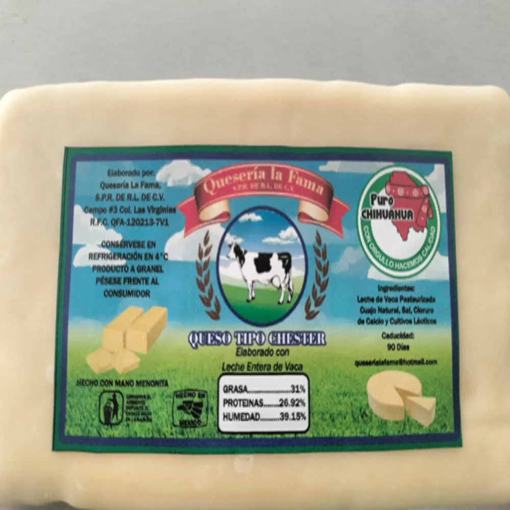 QUESO CHESTER LA FAMA 500 gr