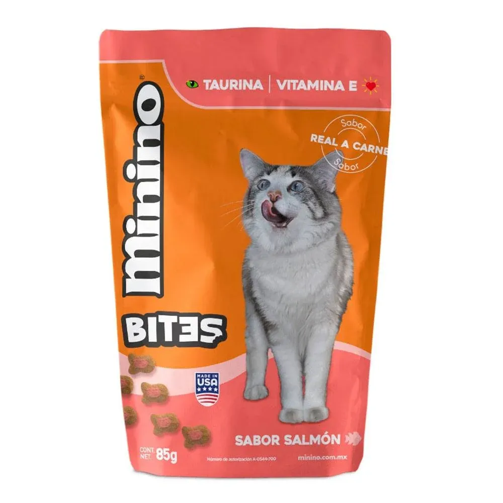 BOTANITAS PARA GATO SALMON MININO BITES 85 GRAMOS