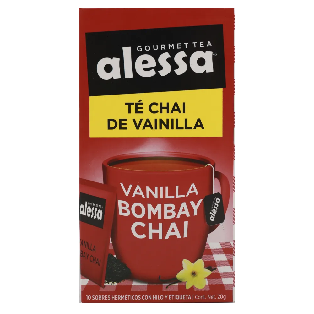 TE VAINILLA BOMBAY CHAI ALESSA 10 SOBRES