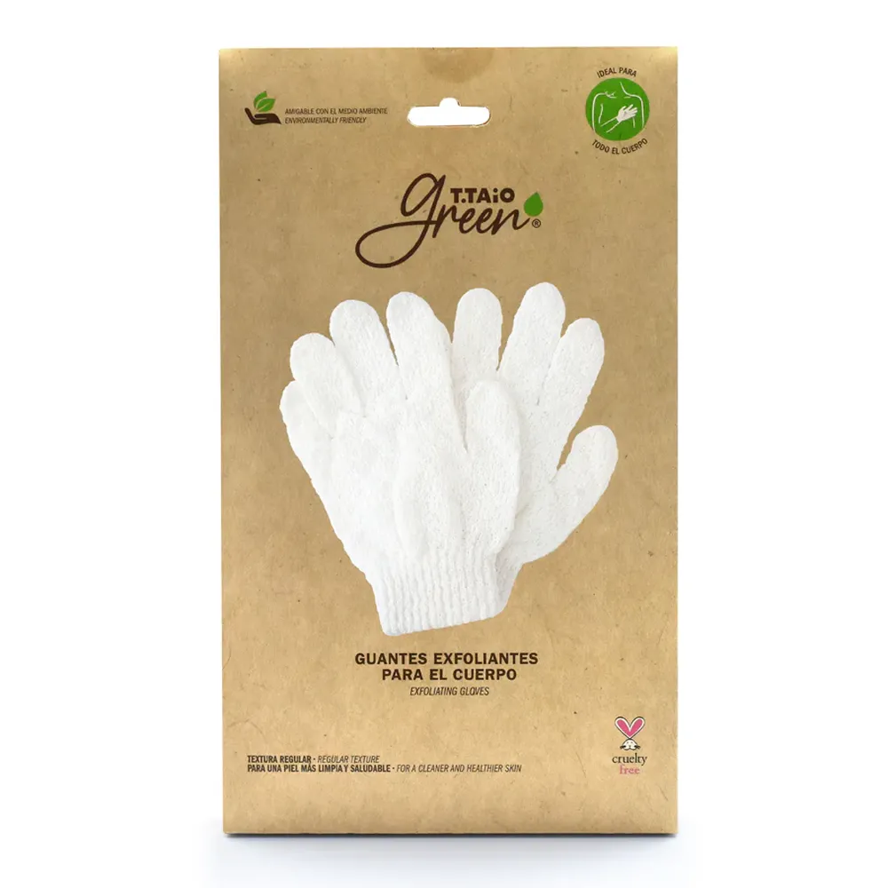 GUANTES EXFOLIANTES PARA EL CUERPO T.TAIO 2 PIEZA