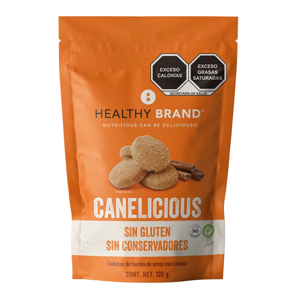 GALLETA CANELICIOUS HEALTHY BRAND 120 GRAMOS