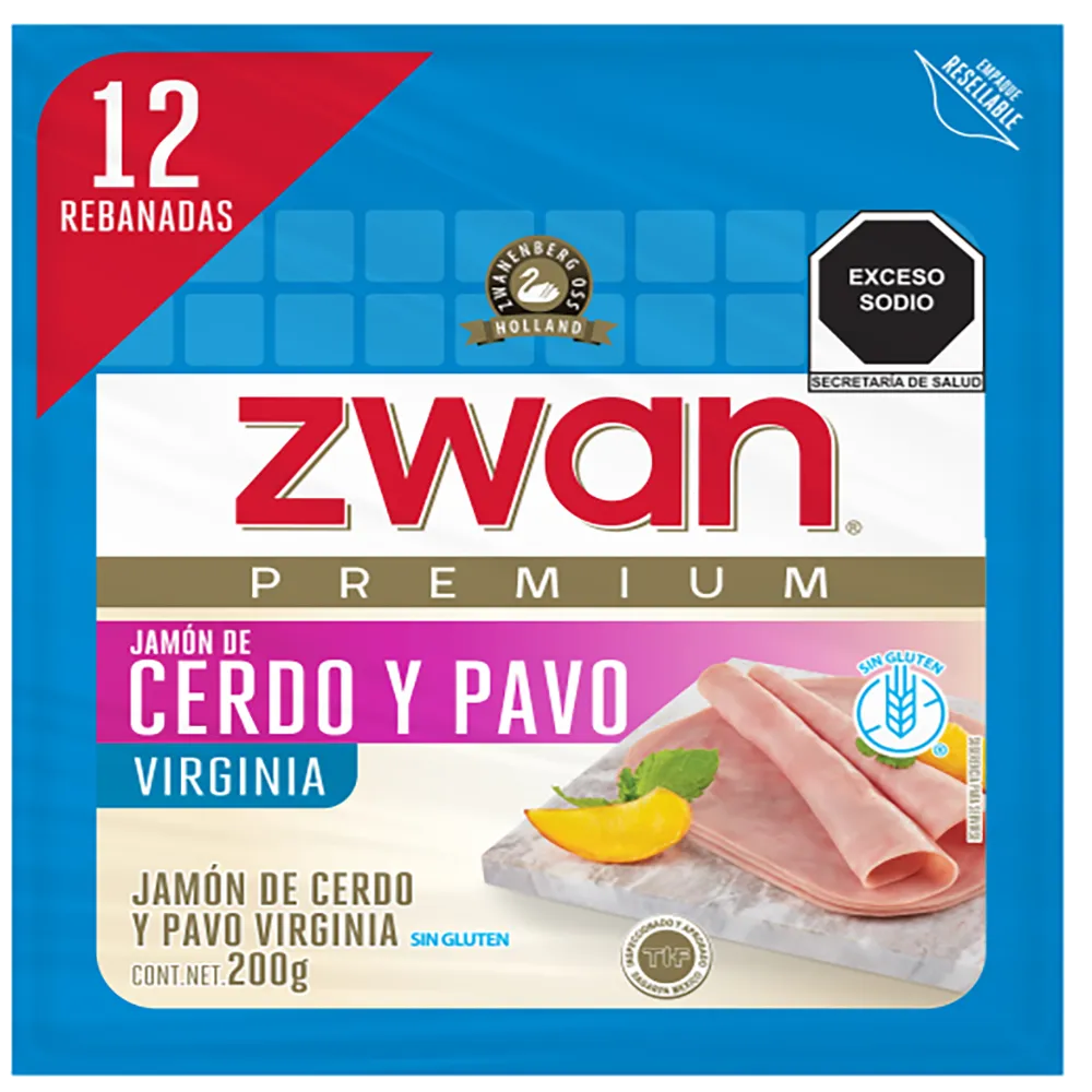 JAMON VIRGINIA MIXTO ZWAN 200 GRAMOS