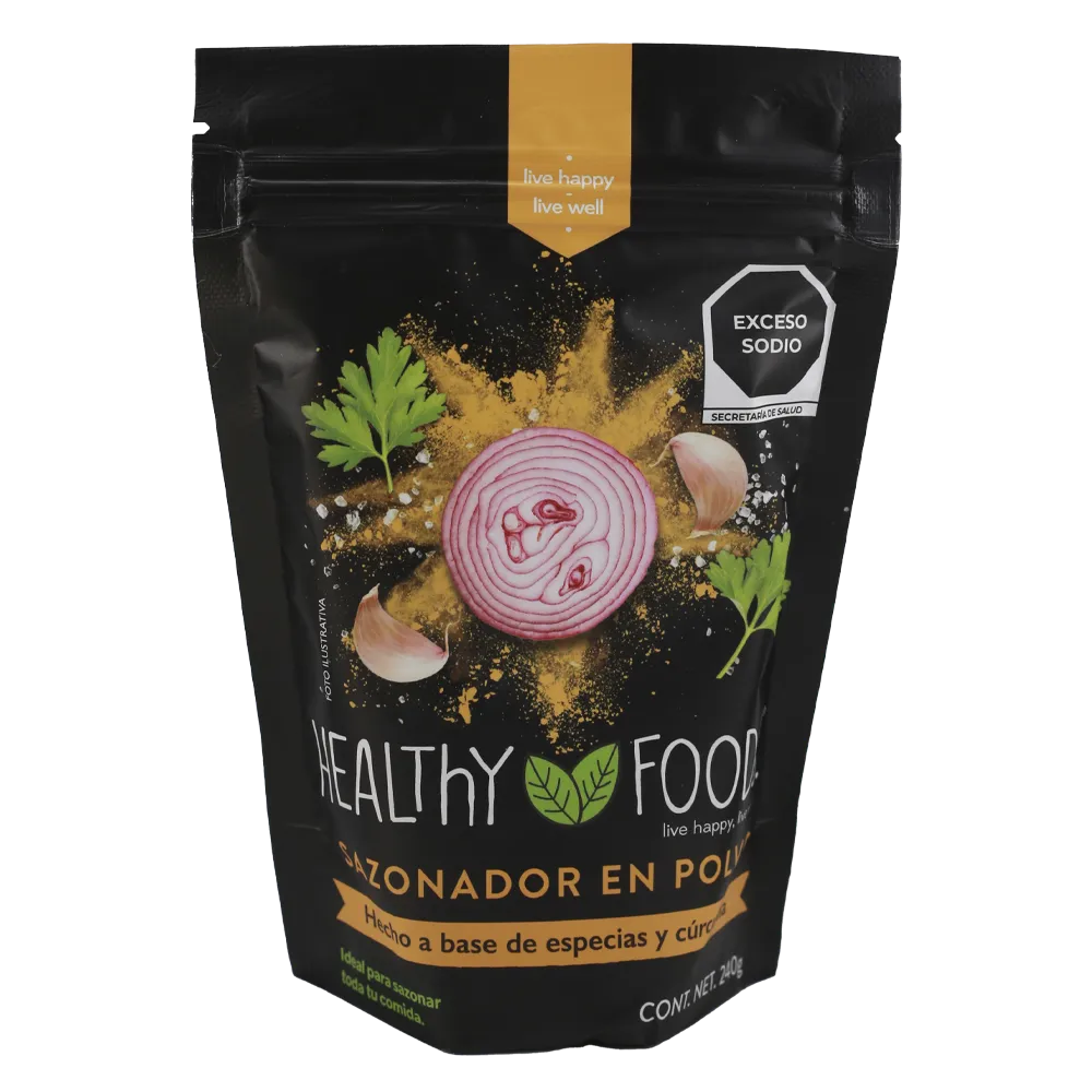 SAZONADOR PARA ALIMENTOS HEALTHY FOODS 240 GRAMOS