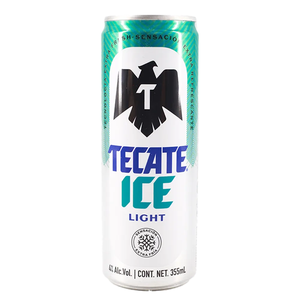 CERVEZA LATA LIGHT ICE TECATE 355 MILILI