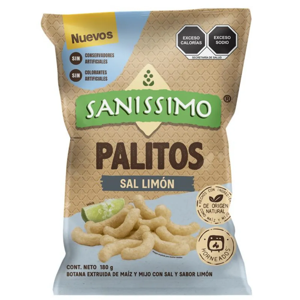 PALITOS SAL LIMON SANISSIMO 180 GRAMOS