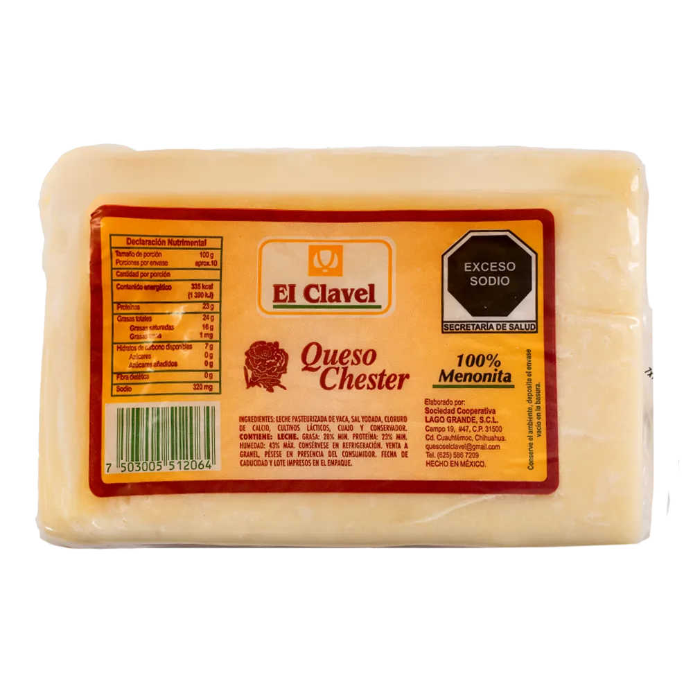 Queso Menonita 1/2 Barra Clavel 1 Kg
