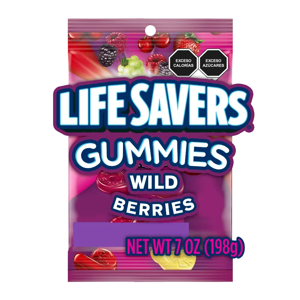 Gomita Gummies Wild Berries Lifesavers 198 g