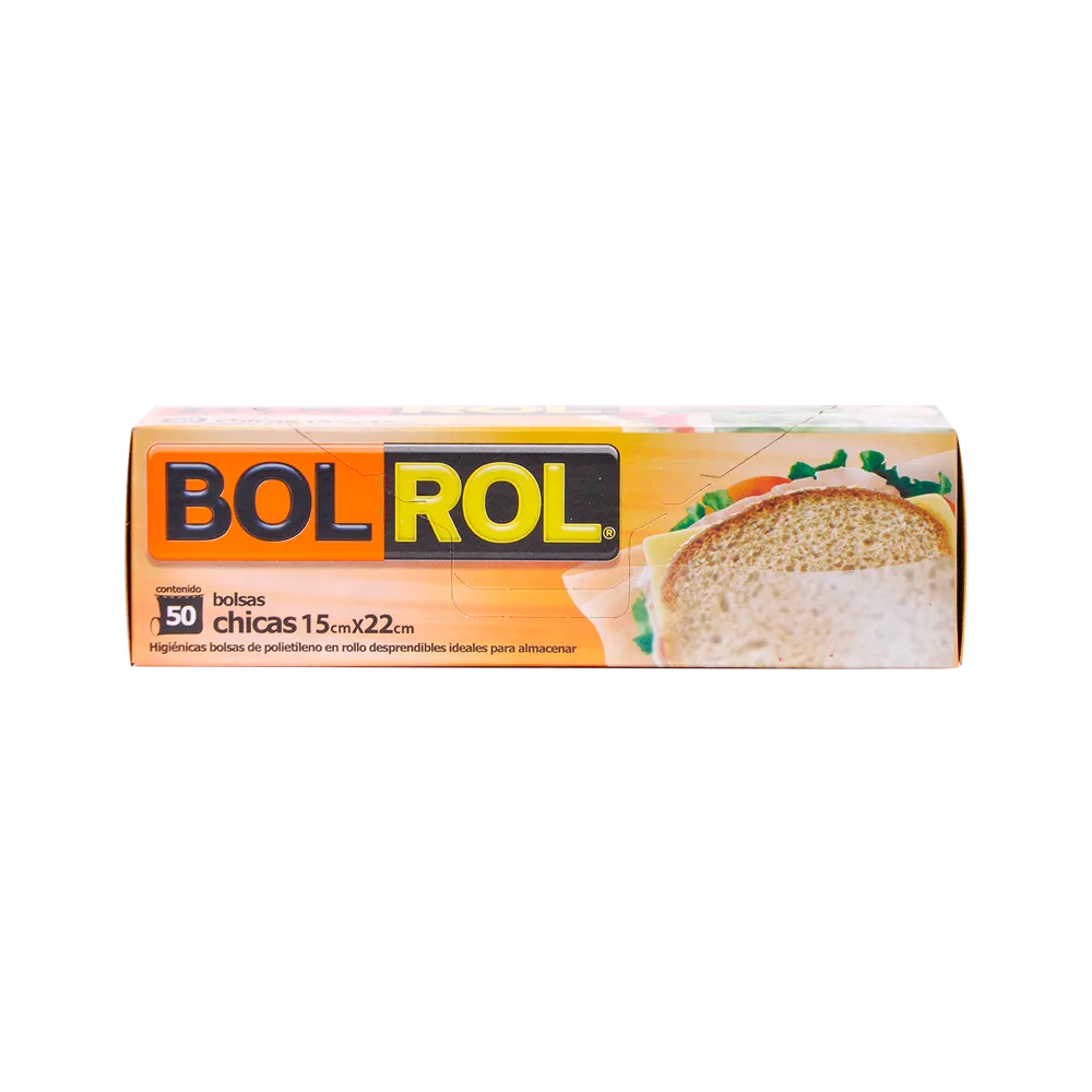 Bolsa Para Alimentos Ch 15X22 Bol Rol 50 Pza