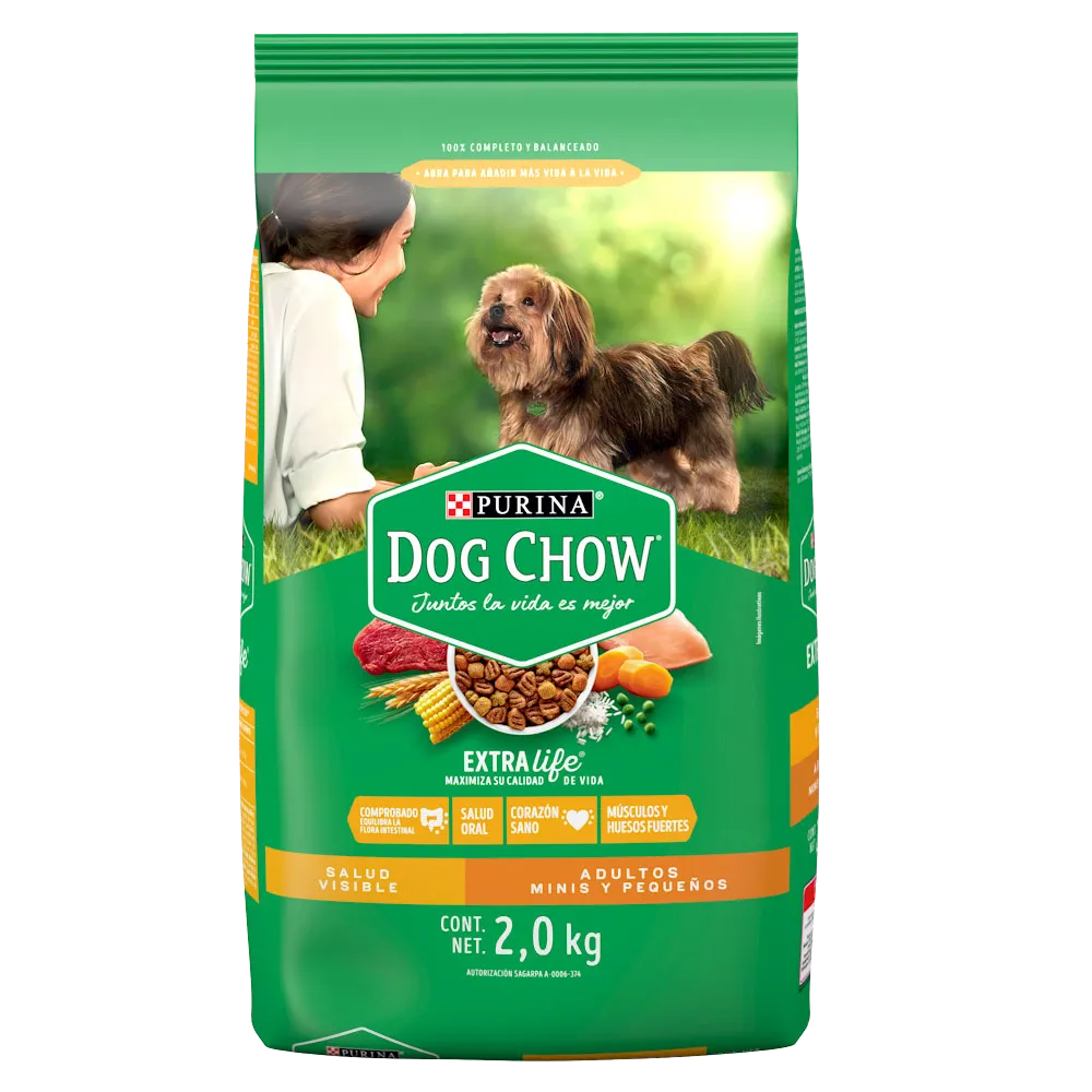 Alimento Seco Para Perro Adulto Raz Pequeña Dog Chow 2 Kg