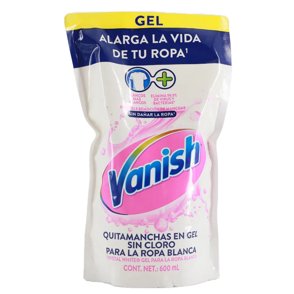 REMOVEDOR QUITAMANCHAS LIQUIDO BLANCOS VANISH 600 MILILI