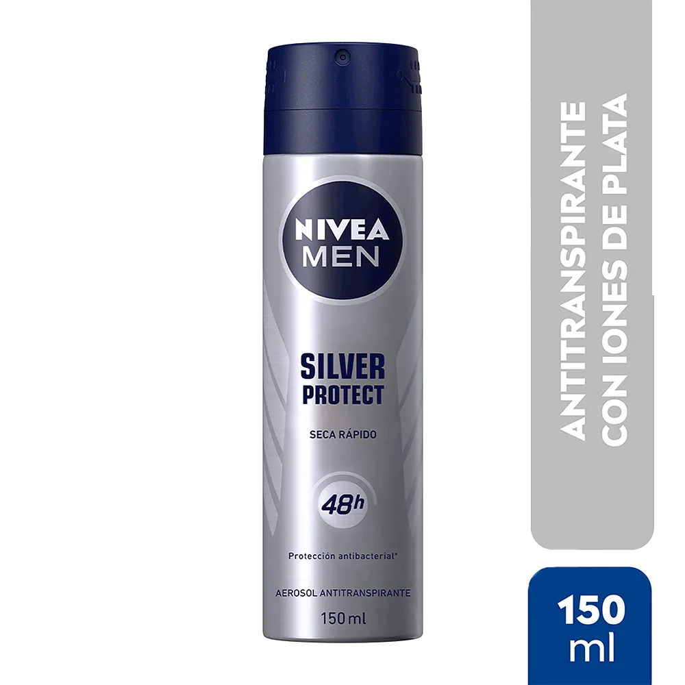 Desodorante Aerosol Silver Nivea Men 150 Ml