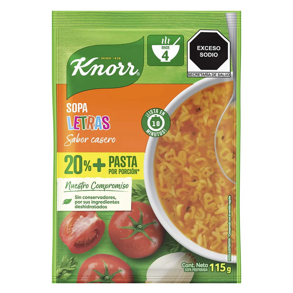 Sopa de Letras Knorr 115 g
