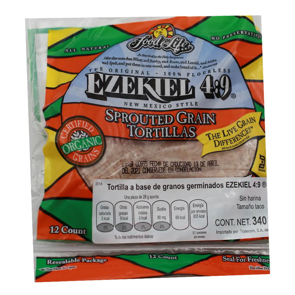 Tortilla A Base De Cereales Germinados Ezekiel 340 g