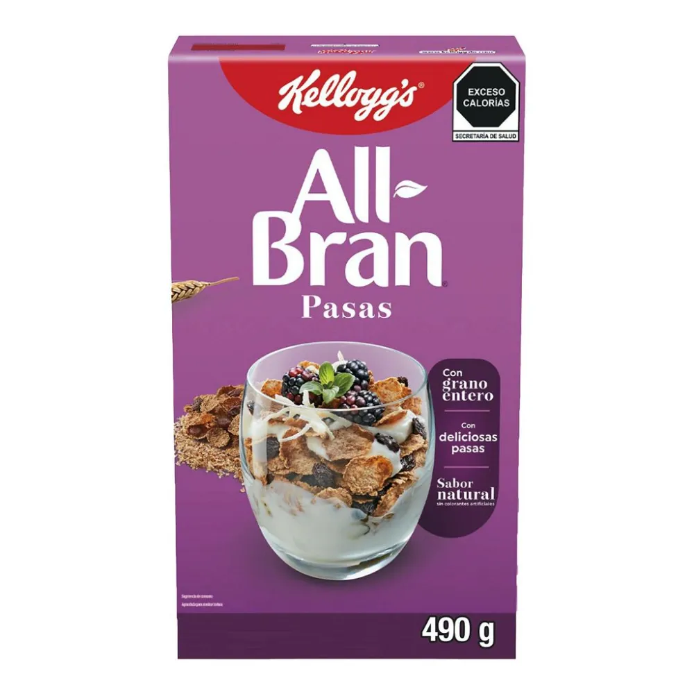 Cereal All Bran Pasas Kelloggs 490 g