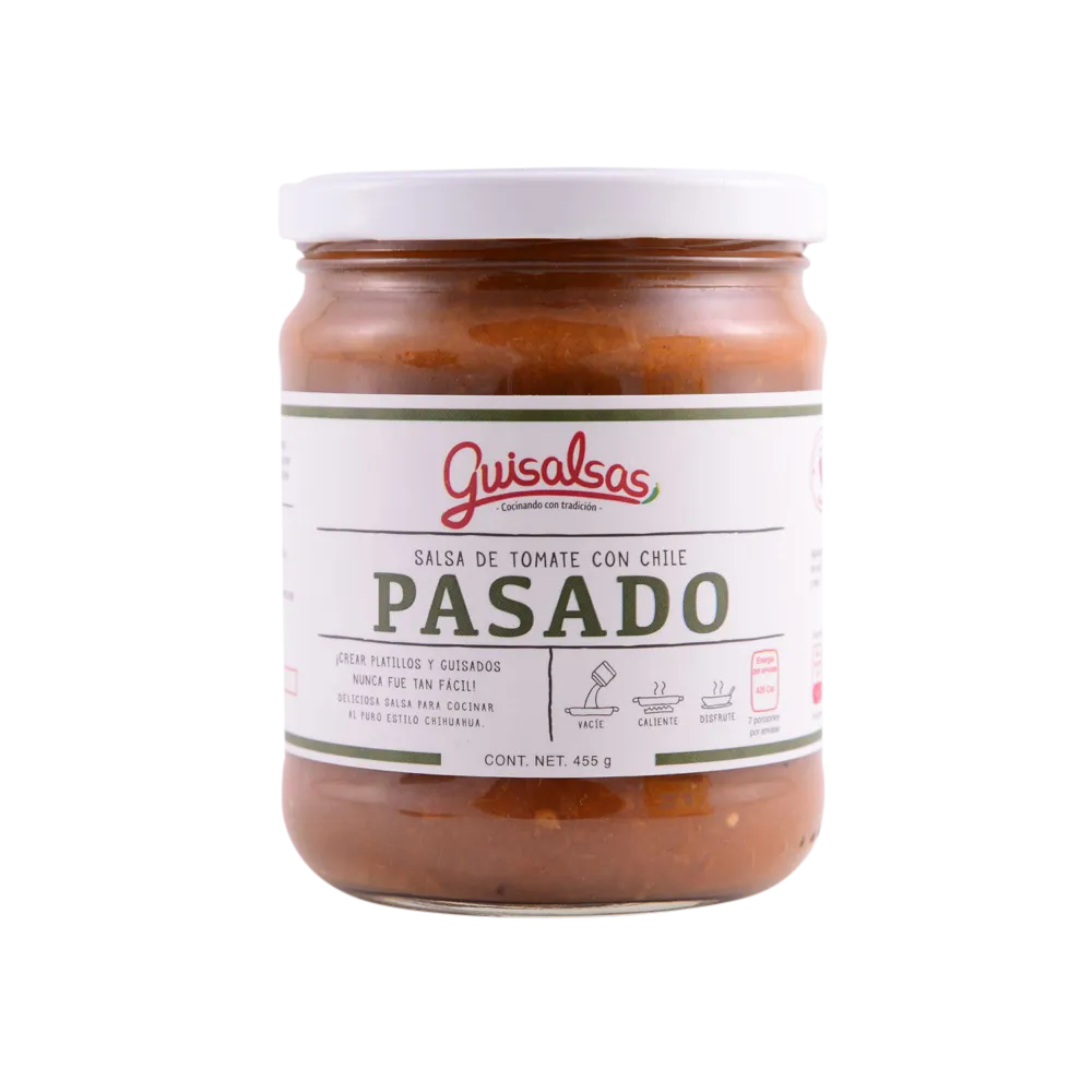 Salsa De Tomate Con Chile Pasado Guisalsas 455 Gr