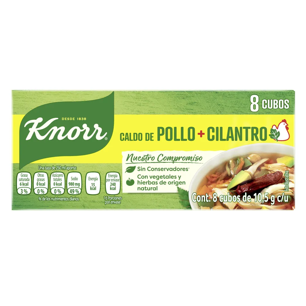 Caldo De Pollo Cilantro Knorr 84 Gr