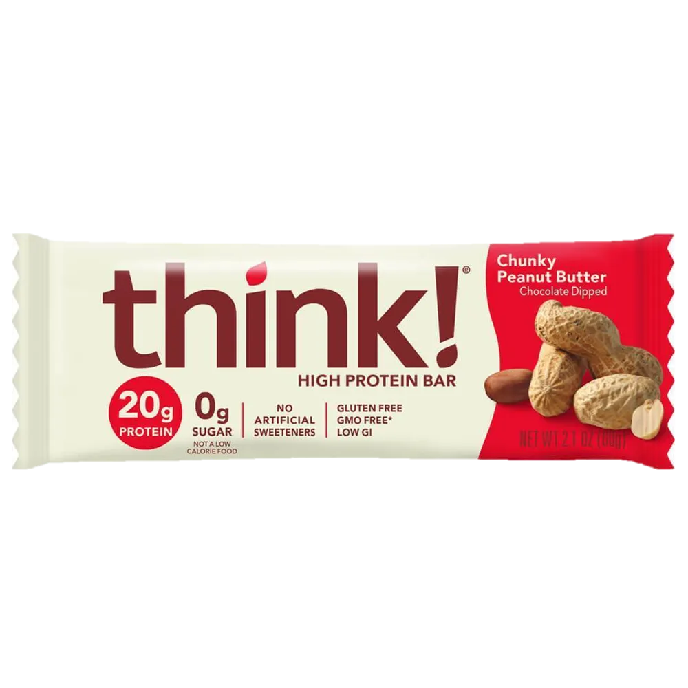 Barra De Proteina Crujiente Crema Cacahuate Think Thin 2 oz