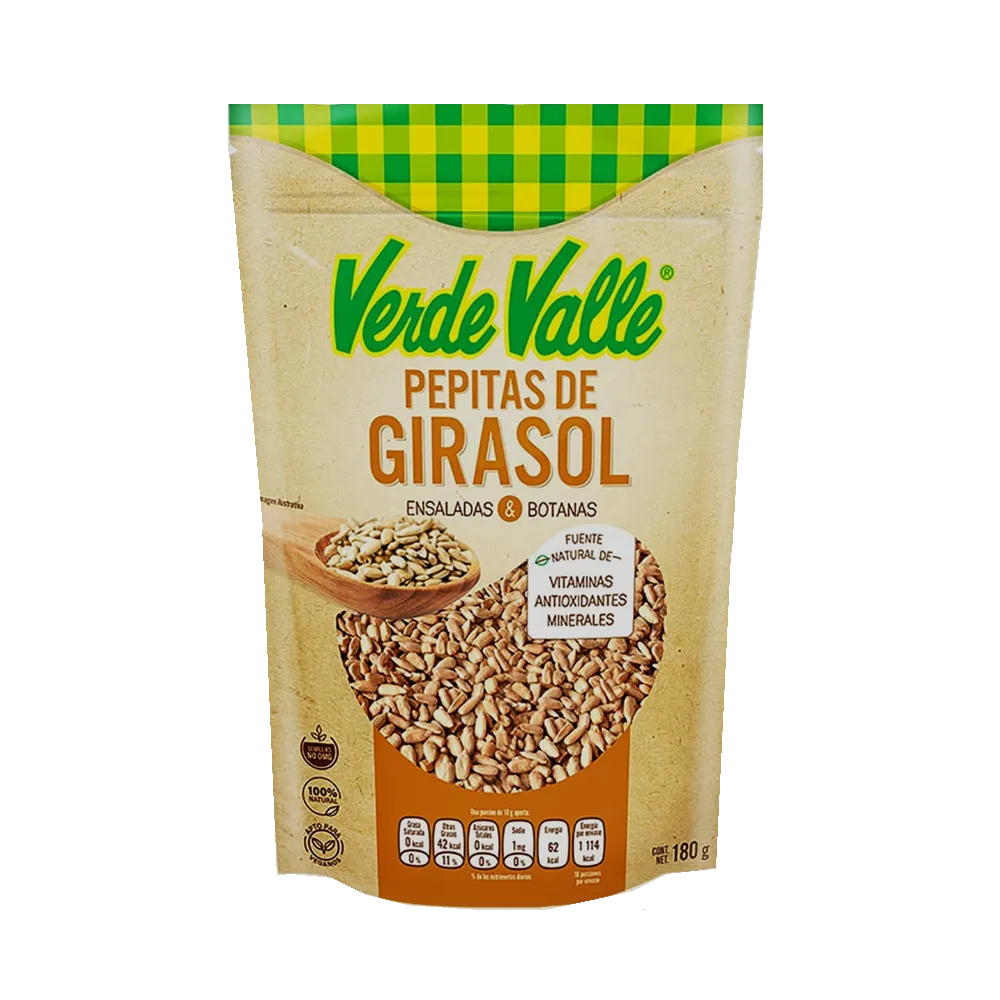 Pepitas De Girasol Verde Valle 180 Gr