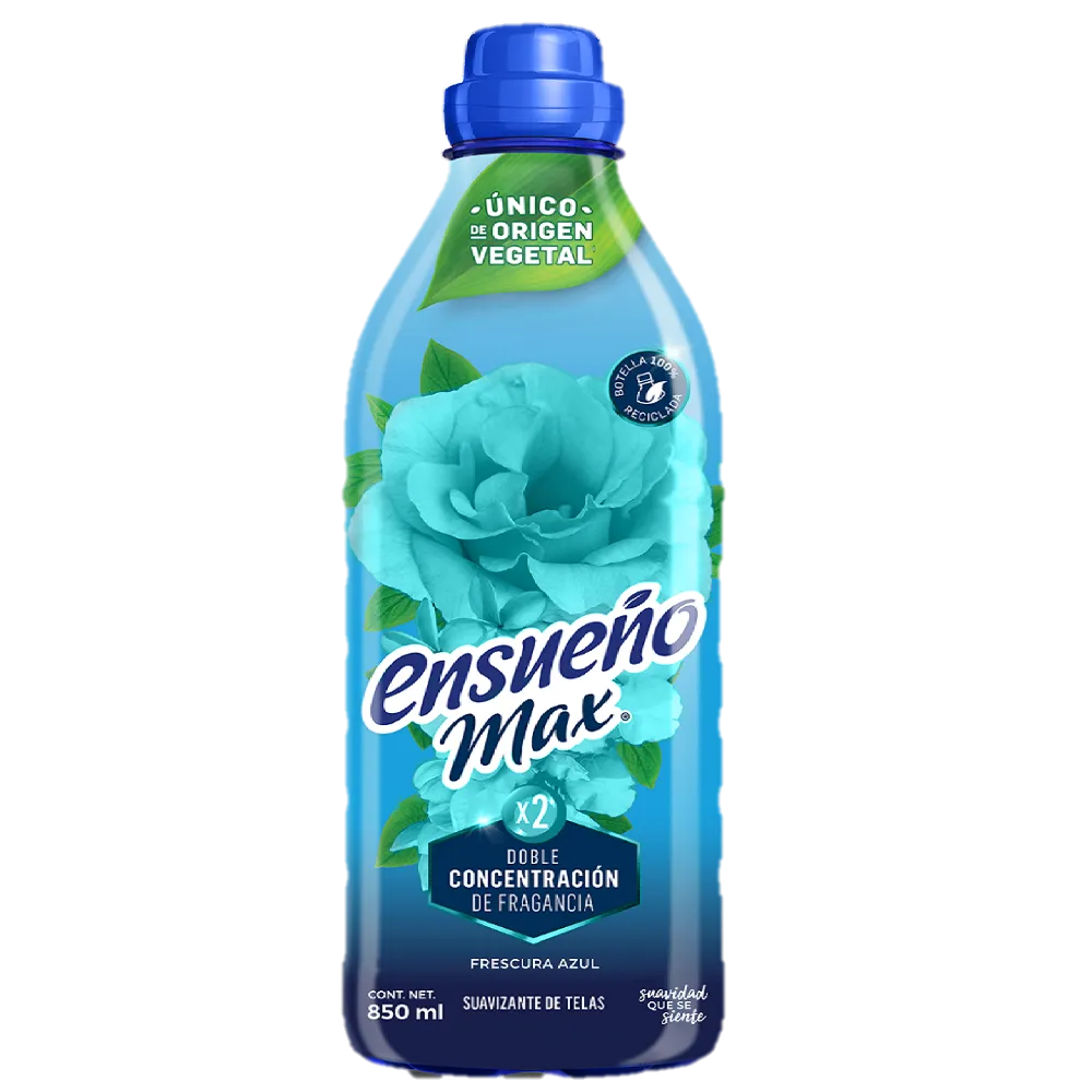 Suavizante De Tela frescura azul Ensueño Max 850 ml