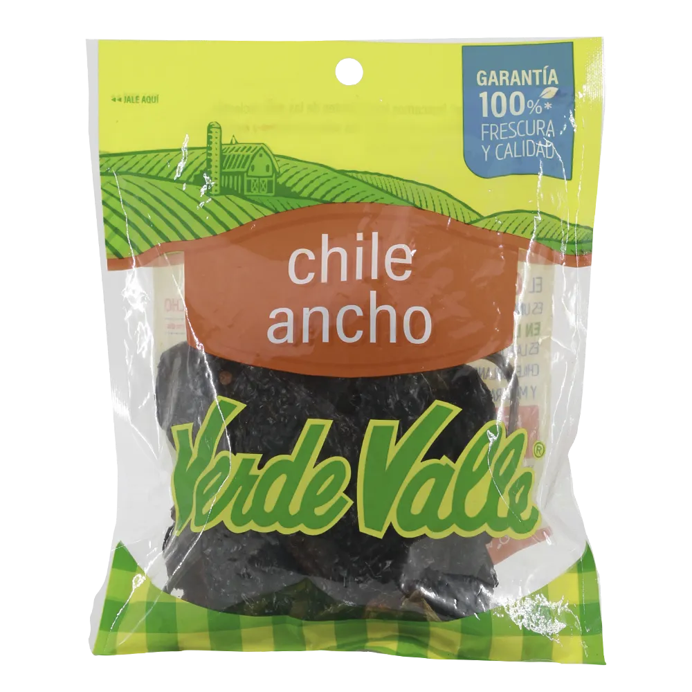 Chile Seco Ancho Verde Valle 75 Gr