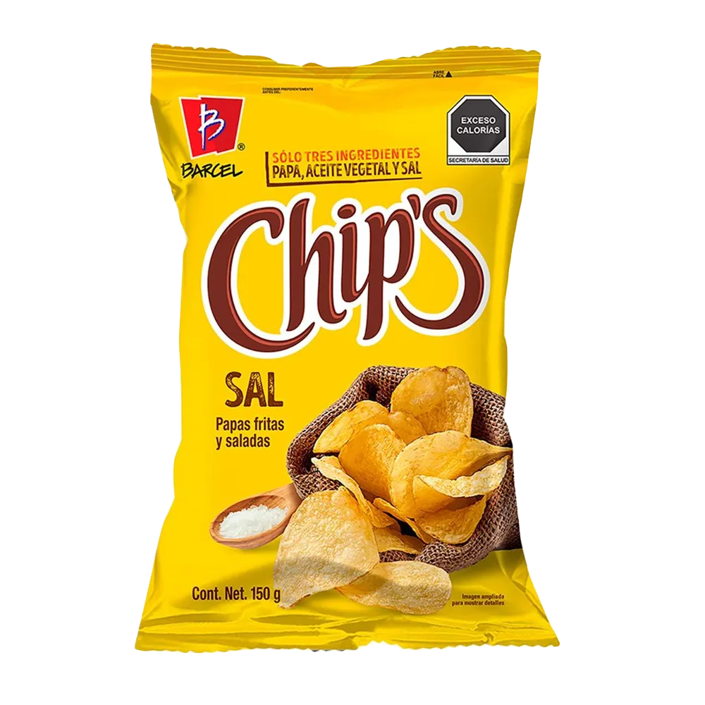Chips Papas Sal Barcel 150 g