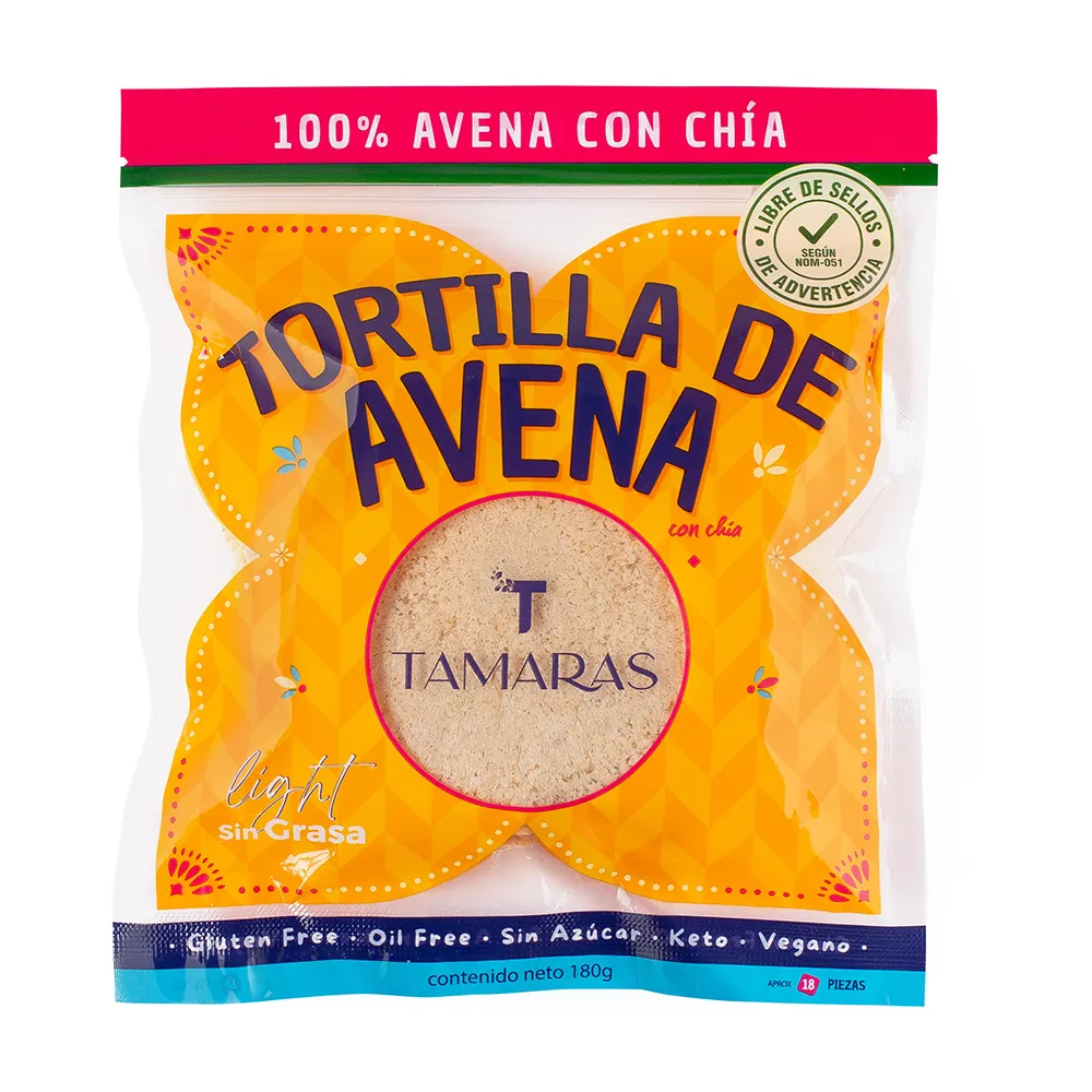 Tortilla de avena y chia Tamaras 180 g