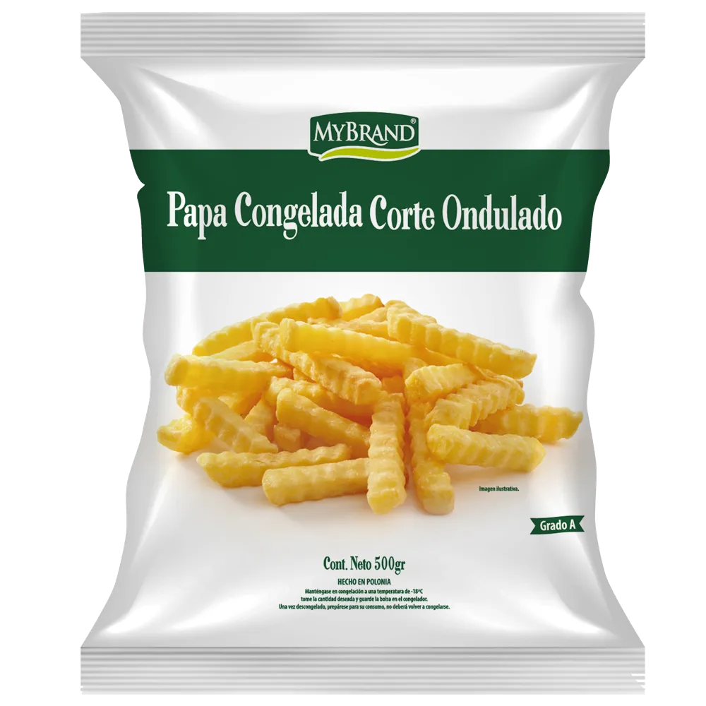 Papas Congeladas Corte Ondulado Mybrand 500 g